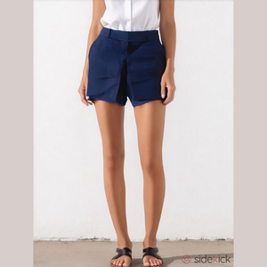 The Limited Trouser Shorts Women’s Medium Navy Tailored Casual Y2K preppy chino